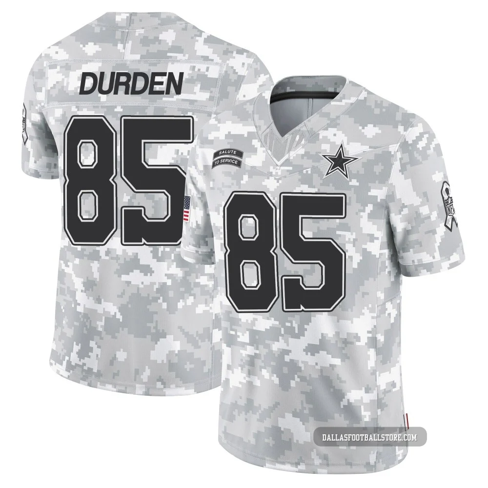 David Durden Dallas Cowboys ＃85 Limited Men's Arctic Camo 2024 Salute to Service Jersey