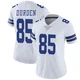 David Durden Dallas Cowboys ＃85 Limited Women's White Vapor Untouchable Jersey