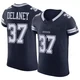 Dee Delaney Dallas Cowboys ＃37 Elite Men's Navy Vapor F.U.S.E. Jersey