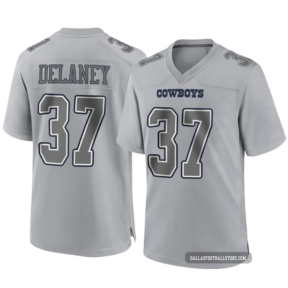 Dee Delaney Dallas Cowboys ＃37 Game Men's Gray Atmosphere Fashion Jersey
