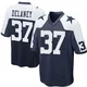 Dee Delaney Dallas Cowboys ＃37 Game Men's Navy Blue Throwback Jersey