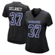 Dee Delaney Dallas Cowboys ＃37 Game Women's Black Carbon Fashion Jersey