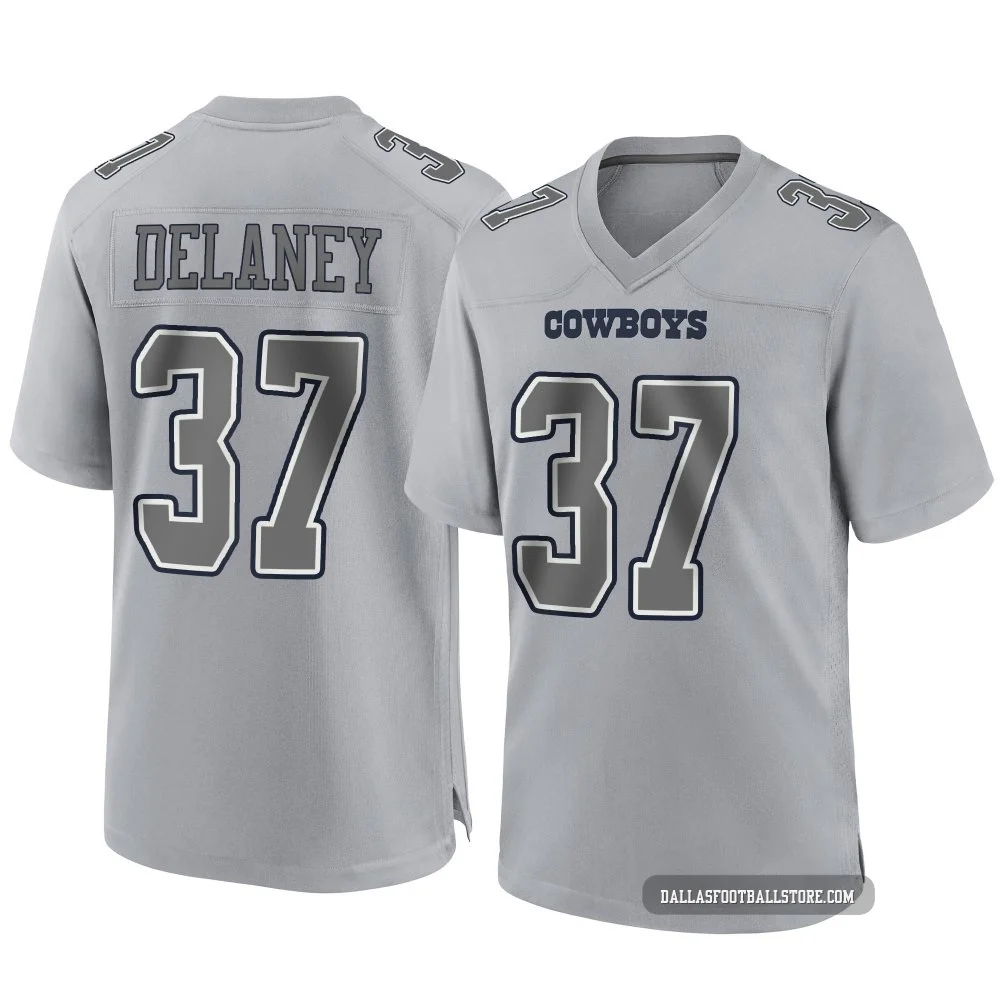 Dee Delaney Dallas Cowboys ＃37 Game Youth Gray Atmosphere Fashion Jersey