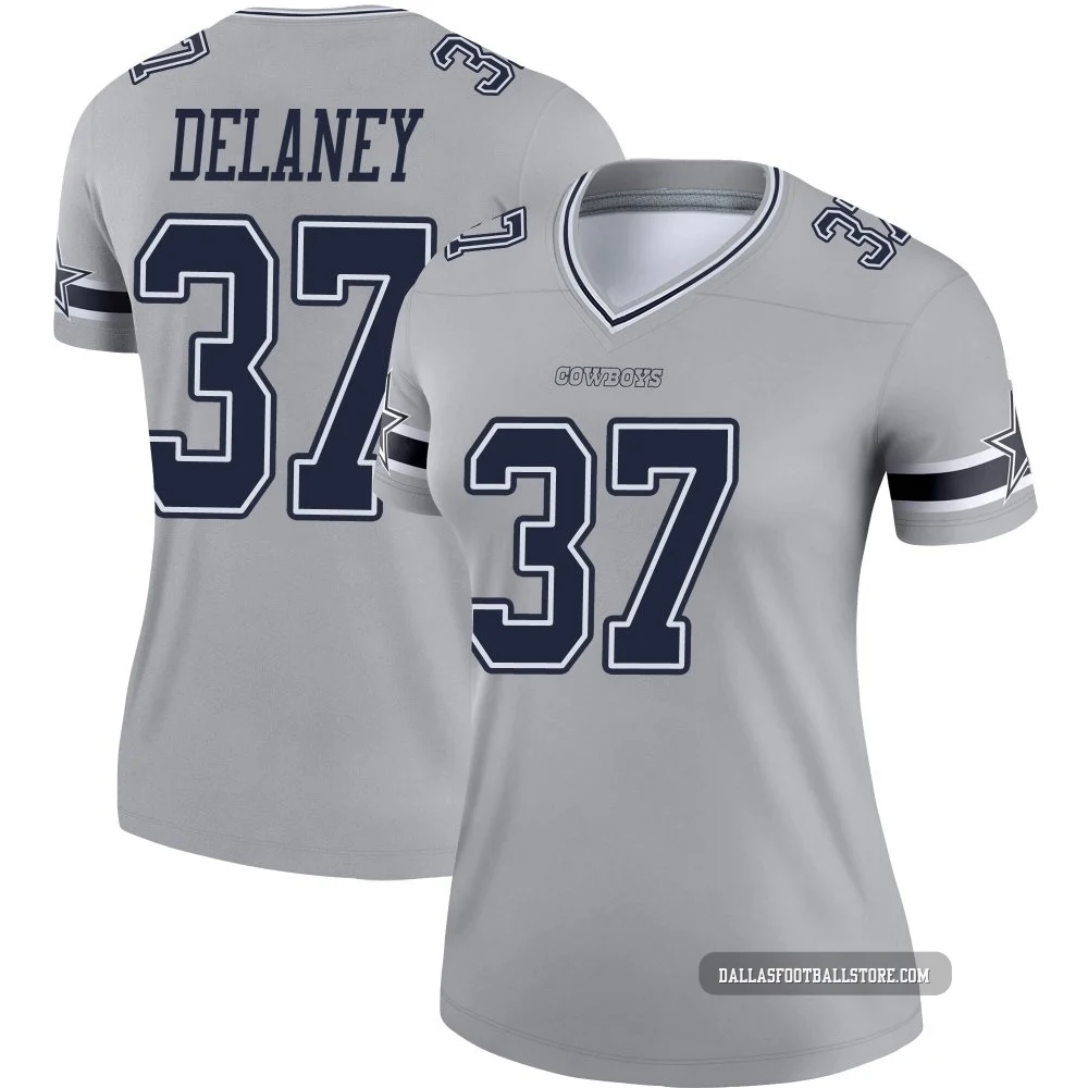 Dee Delaney Dallas Cowboys ＃37 Legend Women's Gray Inverted Jersey