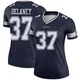 Dee Delaney Dallas Cowboys ＃37 Legend Women's Navy Jersey
