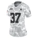 Dee Delaney Dallas Cowboys ＃37 Limited Women's Arctic Camo 2024 Salute to Service Jersey