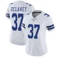 Dee Delaney Dallas Cowboys ＃37 Limited Women's White Vapor Untouchable Jersey