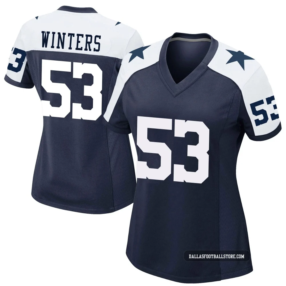 Dee Winters Dallas Cowboys ＃53 Game Women's Navy Alternate Jersey