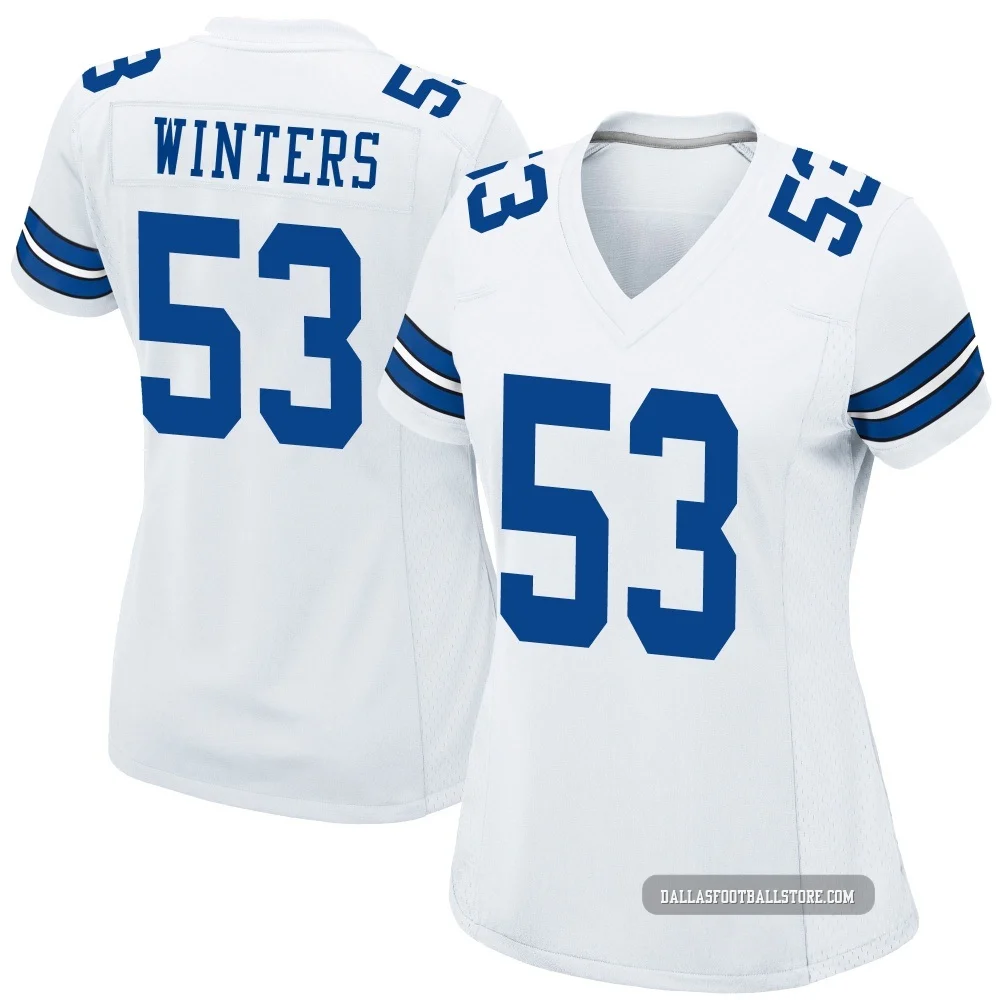 Dee Winters Dallas Cowboys ＃53 Game Women's White Jersey