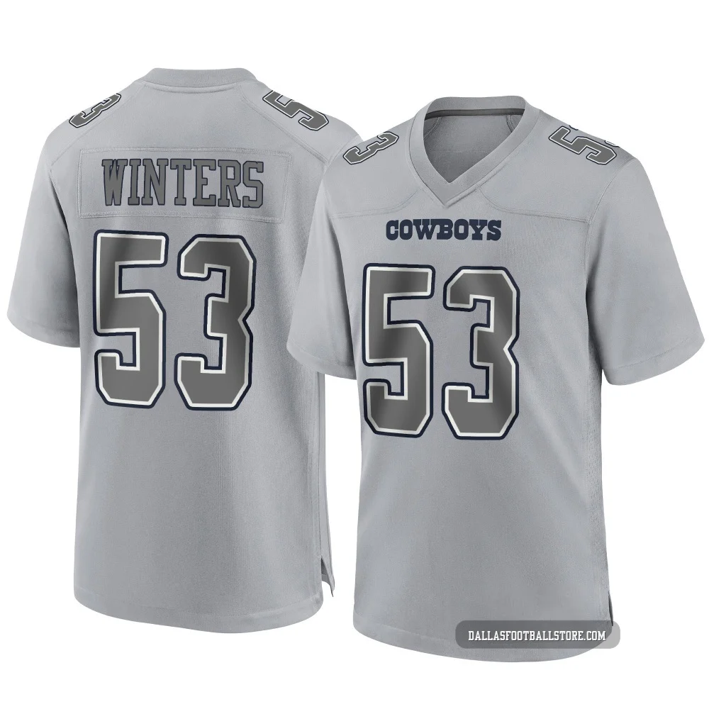 Dee Winters Dallas Cowboys ＃53 Game Youth Gray Atmosphere Fashion Jersey