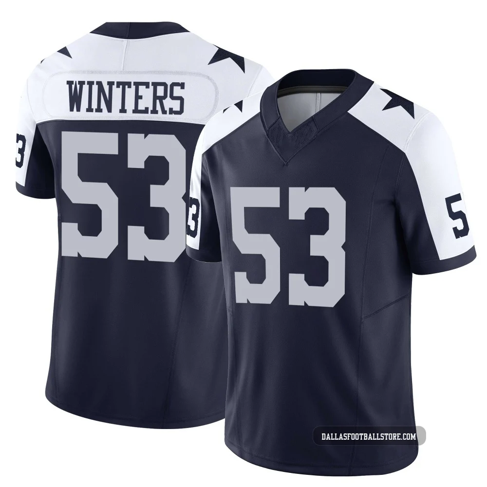 Dee Winters Dallas Cowboys ＃53 Limited Men's Navy Alternate Vapor F.U.S.E. Jersey