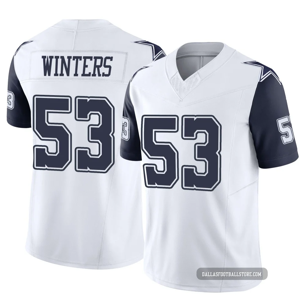 Dee Winters Dallas Cowboys ＃53 Limited Men's White 2nd Alternate Vapor F.U.S.E. Jersey