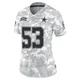 Dee Winters Dallas Cowboys ＃53 Limited Women's Arctic Camo 2024 Salute to Service Jersey