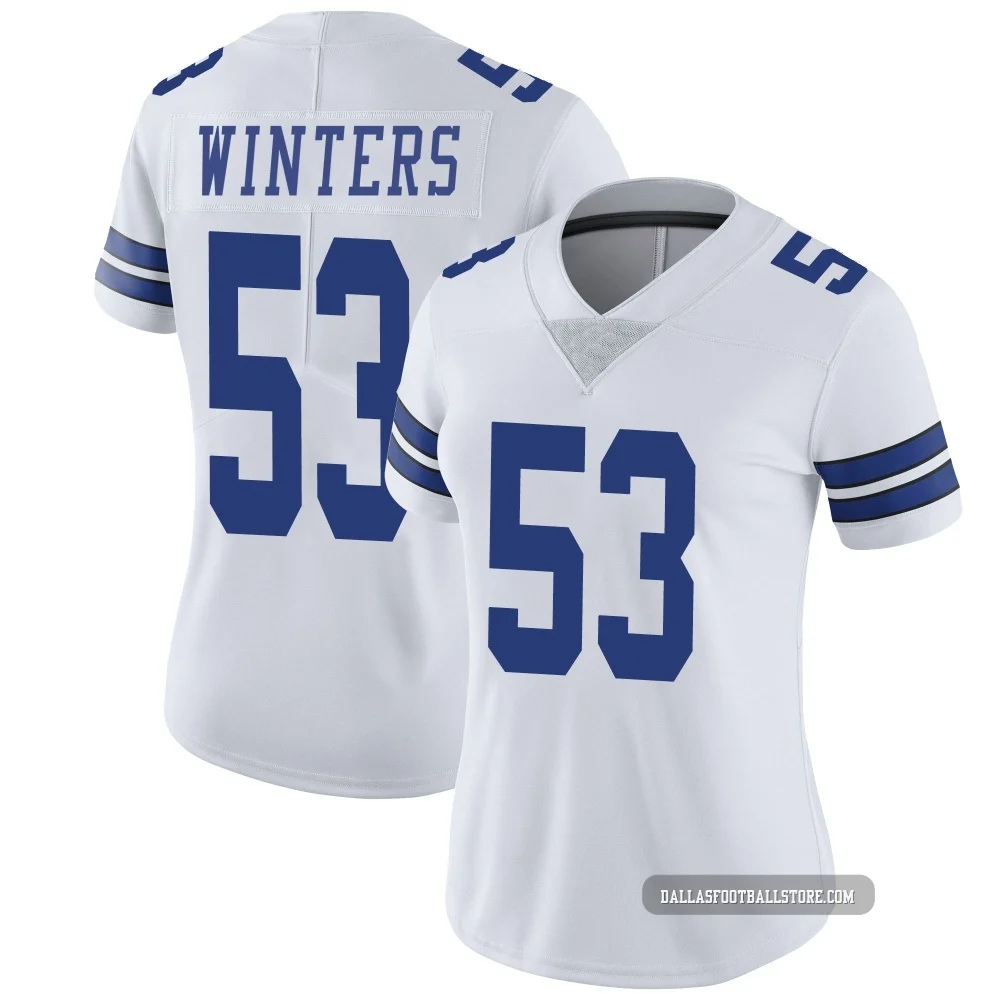 Dee Winters Dallas Cowboys ＃53 Limited Women's White Vapor Untouchable Jersey