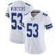 Dee Winters Dallas Cowboys ＃53 Limited Women's White Vapor Untouchable Jersey