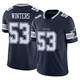 Dee Winters Dallas Cowboys ＃53 Limited Youth Navy Vapor F.U.S.E. Jersey
