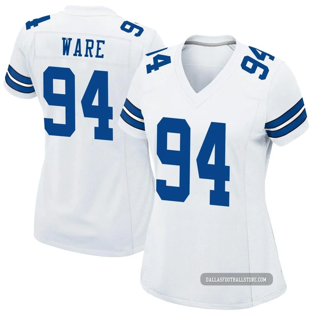 DeMarcus Ware Dallas Cowboys ＃94 Game Women's White Jersey