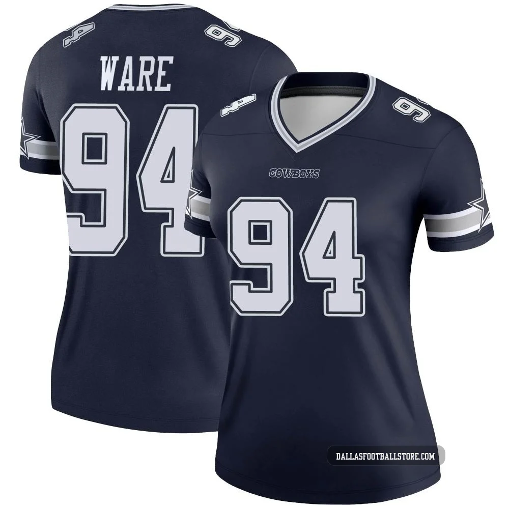 DeMarcus Ware Dallas Cowboys ＃94 Legend Women's Navy Jersey