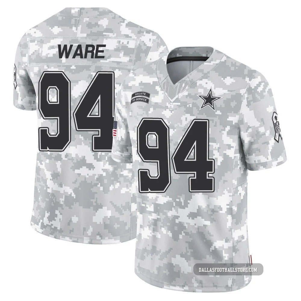 DeMarcus Ware Dallas Cowboys ＃94 Limited Men's Arctic Camo 2024 Salute to Service Jersey