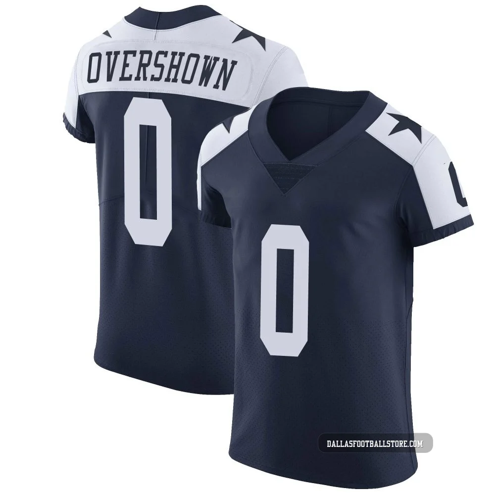 DeMarvion Overshown Dallas Cowboys ＃0 Elite Men's Navy Alternate Vapor Untouchable Jersey