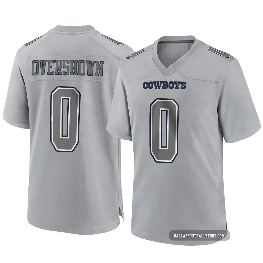 DeMarvion Overshown Dallas Cowboys ＃0 Game Men's Gray Atmosphere Fashion Jersey