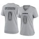 DeMarvion Overshown Dallas Cowboys ＃0 Game Women's Gray Atmosphere Fashion Jersey