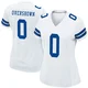 DeMarvion Overshown Dallas Cowboys ＃0 Game Women's White Jersey