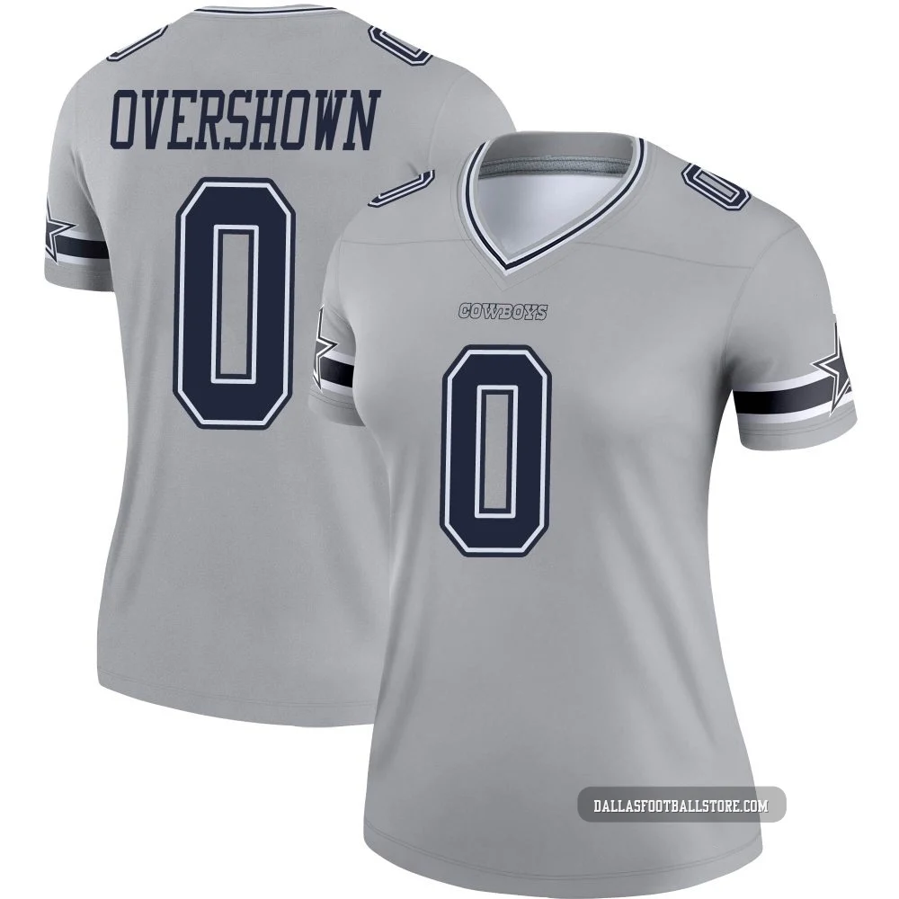 DeMarvion Overshown Dallas Cowboys ＃0 Legend Women's Gray Inverted Jersey