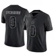 DeMarvion Overshown Dallas Cowboys ＃0 Limited Men's Black Reflective Jersey