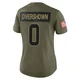 DeMarvion Overshown Dallas Cowboys ＃0 Limited Women's Olive 2025 Salute to Service Jersey