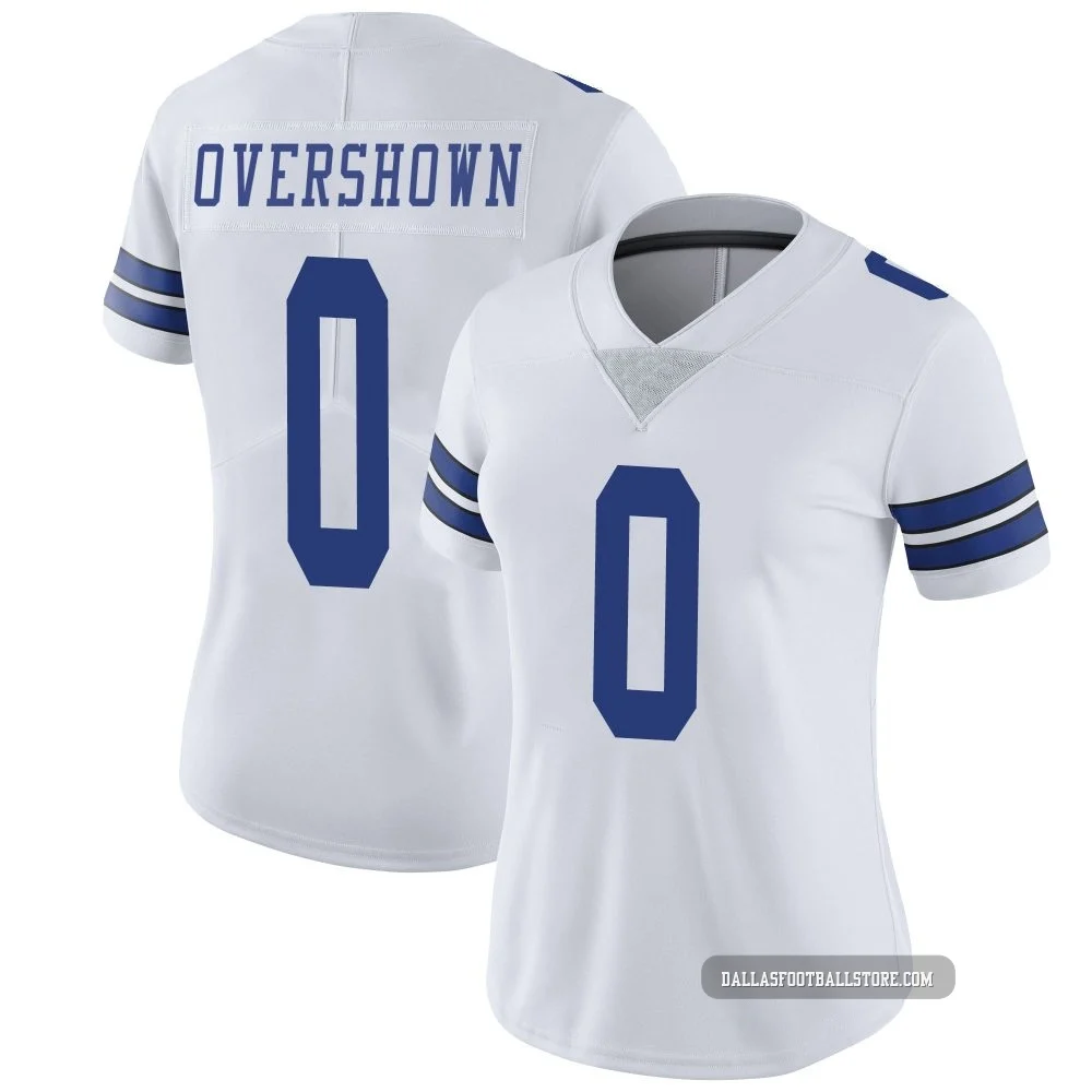 DeMarvion Overshown Dallas Cowboys ＃0 Limited Women's White Vapor Untouchable Jersey
