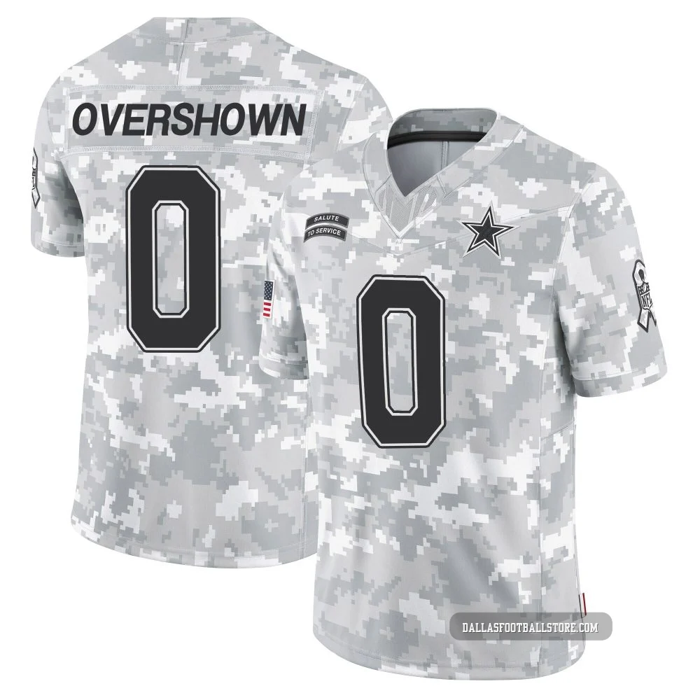 DeMarvion Overshown Dallas Cowboys ＃0 Limited Youth Arctic Camo 2024 Salute to Service Jersey