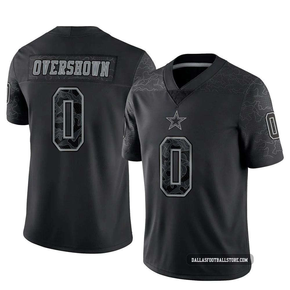 DeMarvion Overshown Dallas Cowboys ＃0 Limited Youth Black Reflective Jersey