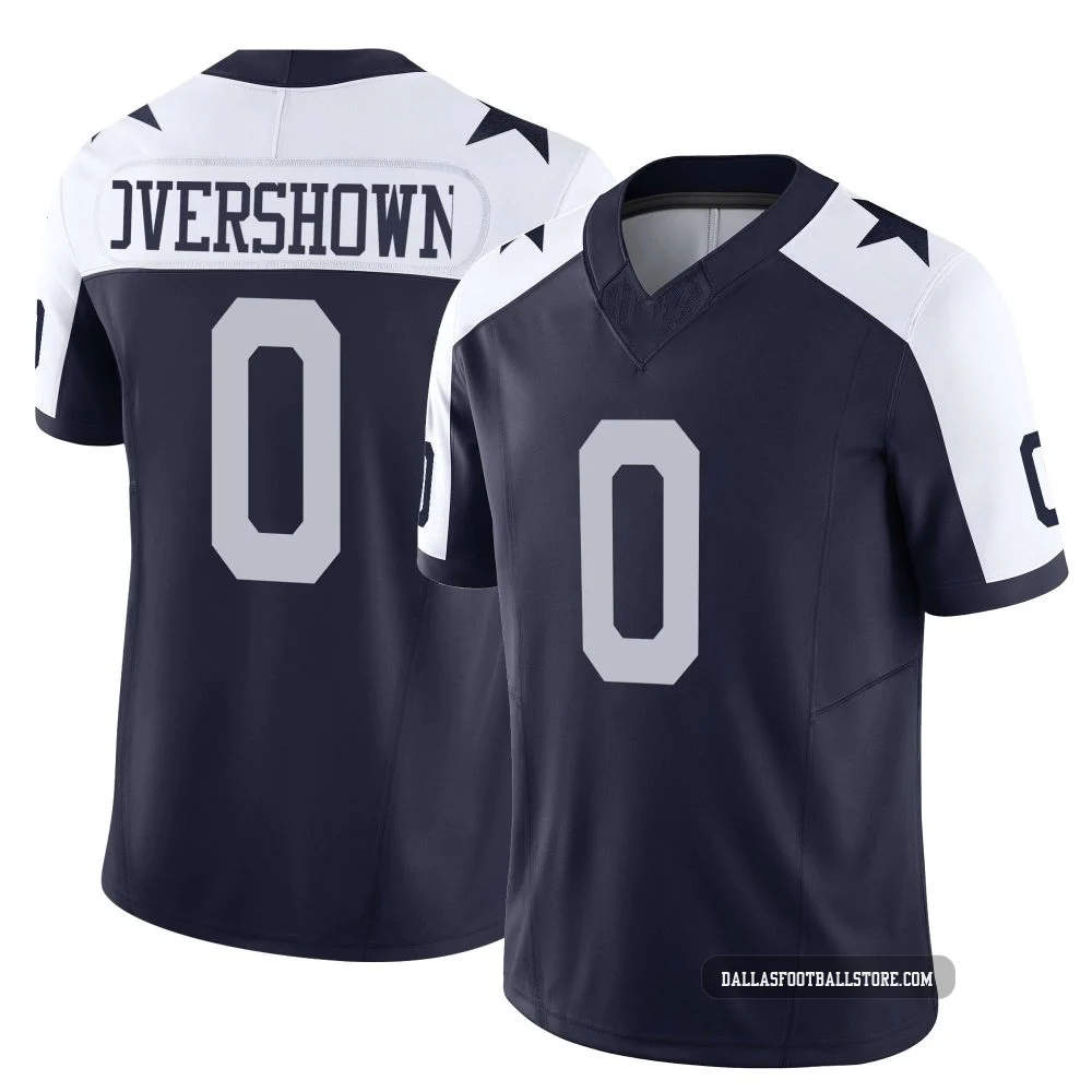 DeMarvion Overshown Dallas Cowboys ＃0 Limited Youth Navy Alternate Vapor F.U.S.E. Jersey