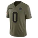 DeMarvion Overshown Dallas Cowboys ＃0 Limited Youth Olive 2025 Salute to Service Jersey