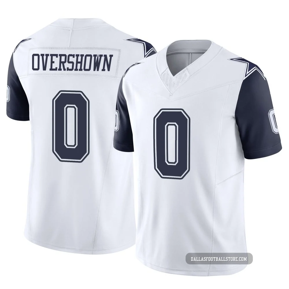 DeMarvion Overshown Dallas Cowboys ＃0 Limited Youth White 2nd Alternate Vapor F.U.S.E. Jersey