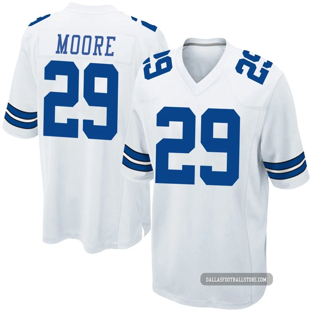 Devin Moore Dallas Cowboys ＃29 Game Men's White Jersey
