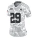 Devin Moore Dallas Cowboys ＃29 Limited Women's Arctic Camo 2024 Salute to Service Jersey