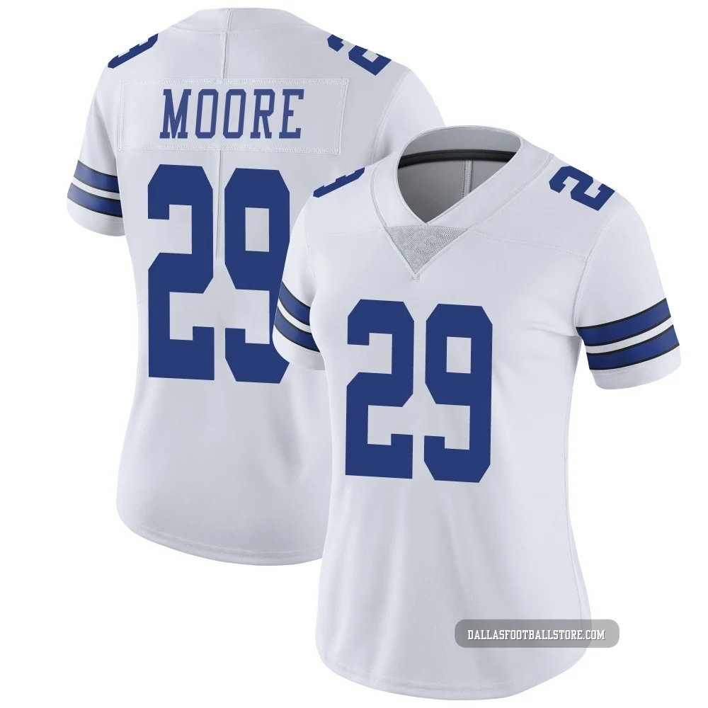 Devin Moore Dallas Cowboys ＃29 Limited Women's White Vapor Untouchable Jersey
