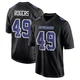 DJ Rogers Dallas Cowboys ＃49 Game Men's Black Carbon Fashion Jersey