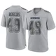 DJ Rogers Dallas Cowboys ＃49 Game Men's Gray Atmosphere Fashion Jersey