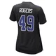 DJ Rogers Dallas Cowboys ＃49 Game Women's Black Carbon Fashion Jersey