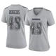 DJ Rogers Dallas Cowboys ＃49 Game Women's Gray Atmosphere Fashion Jersey