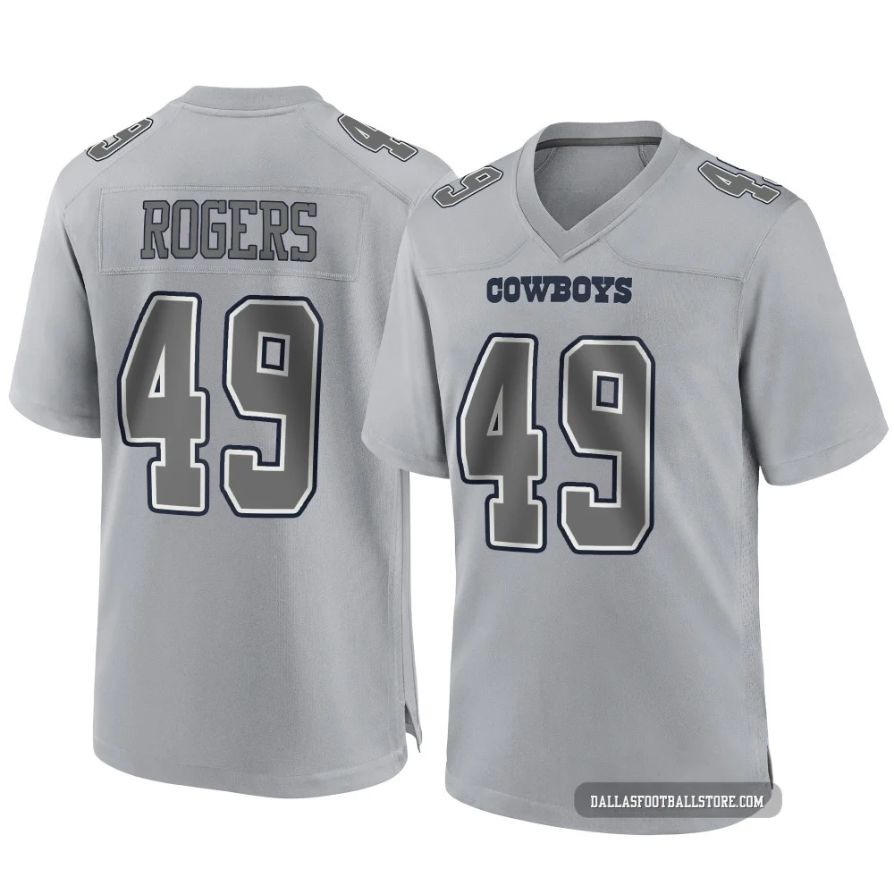 DJ Rogers Dallas Cowboys ＃49 Game Youth Gray Atmosphere Fashion Jersey