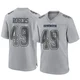DJ Rogers Dallas Cowboys ＃49 Game Youth Gray Atmosphere Fashion Jersey