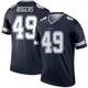 DJ Rogers Dallas Cowboys ＃49 Legend Youth Navy Jersey