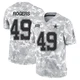 DJ Rogers Dallas Cowboys ＃49 Limited Men's Arctic Camo 2024 Salute to Service Jersey