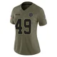 DJ Rogers Dallas Cowboys ＃49 Limited Women's Olive 2025 Salute to Service Jersey