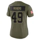 DJ Rogers Dallas Cowboys ＃49 Limited Women's Olive 2025 Salute to Service Jersey