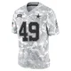 DJ Rogers Dallas Cowboys ＃49 Limited Youth Arctic Camo 2024 Salute to Service Jersey